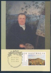 Beleg Australien, Ersttagsbrief.  Motiv: Kunst u. Kultur,Malerei ...