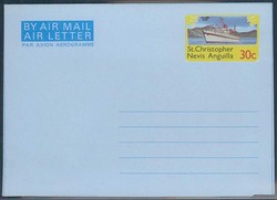 Ganzsache St. Christopher St. Kitts, .  Details und Erhaltung siehe ...