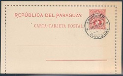 4905: Paraguay - Postal stationery