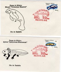 Beleg Mexiko, , Ersttagsbrief.  Motiv: Tiere,Meerestiere,allgemein.  ...