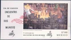 Beleg Mexiko, , Ersttagsbrief.  Motiv: Kunst u. Kultur,Malerei ...