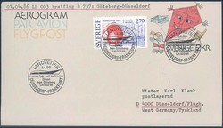 Lufthansa Erstflugbeleg 1986. Details siehe Abbildung.