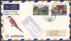 Lufthansa Erstflugbeleg 1969. Details siehe Abbildung.