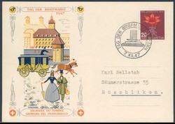 214020: Postal History, Stamp Day, Germany from 1945