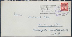 Beleg Saar, , Posthilfstellenstempel.  Details und Erhaltung siehe ...
