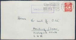 Beleg Saar, , Posthilfstellenstempel.  Details und Erhaltung siehe ...