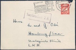 Beleg Saar, , Posthilfstellenstempel.  Details und Erhaltung siehe ...