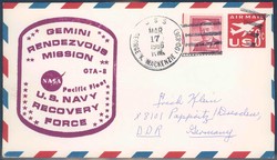 Beleg USA, , Erstflug.  Motiv: Weltraum,Raumfahrt,sonstige.  Details ...