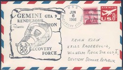 Beleg USA, , Erstflug.  Motiv: Weltraum,Raumfahrt,sonstige.  Details ...