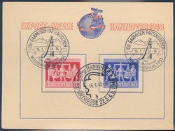 Beleg Amerik.+Brit. Zone (Bizone), .  Motiv: Sport u.Spiel ...