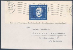 Beleg Bundesrepublik Deutschland, , .  Motiv: Geschichte,Politiker ...