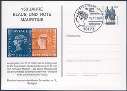 Privatganzsache Bundesrepublik Deutschland, .  Motiv: Postgeschichte ...