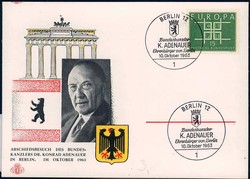 Beleg Bundesrepublik Deutschland, , .  Motiv: Geschichte, Politiker, ...