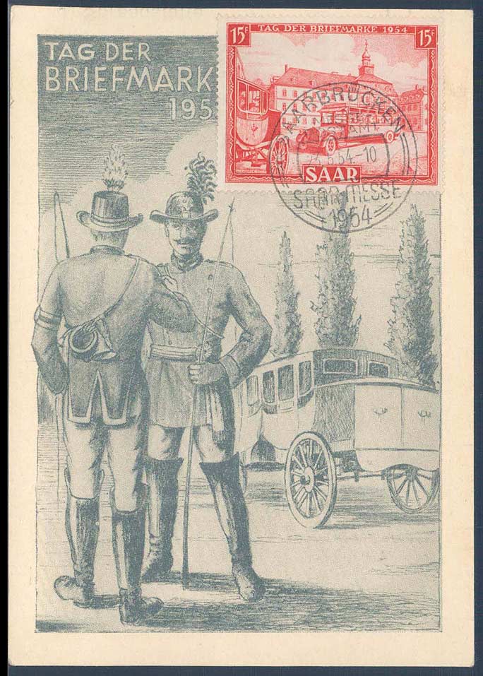Beleg Saar, , .  Motiv: Postgeschichte, Tag der Briefmarke, ...