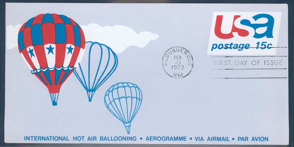 Ganzsache USA, .  Motiv: Luftfahrt, Ballon, Sonstiges.  Details und ...