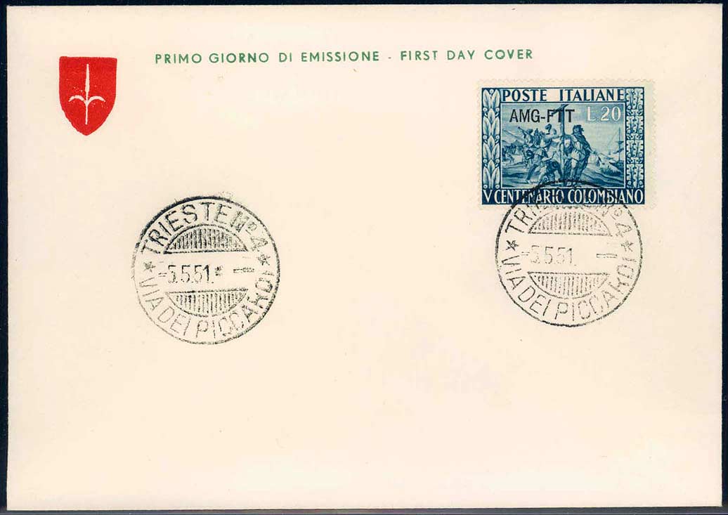 Beleg Triest Zone A, , Ersttagsbrief.  Motiv: Geschichte, Voelker, ...