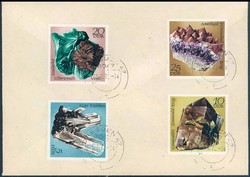 Beleg DDR, , .  Motiv: Natur, Mineralien, allgemein.  Details und ...