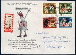 Beleg Bundesrepublik Deutschland, , Einschreiben.  Motiv: Kunst u. ...