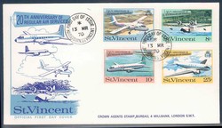 Beleg St. Vincent, Ersttagsbrief.  Details und Erhaltung siehe ...