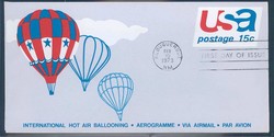 Ganzsache USA, .  Motiv: Luftfahrt, Ballon, Sonstiges.  Details und ...
