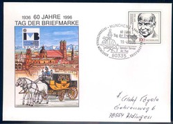 Beleg Deutschland West, Plz Gebiet W-80, 800 München, , .  Motiv: ...