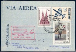 Ganzsache Argentinien, Erstflug.  Motiv: Luftfahrt, Flugpost, ...