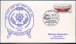 Beleg Bundesrepublik Deutschland, , Schiffspost.  Motiv: Sport u. ...