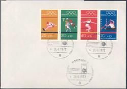 Beleg Bundesrepublik Deutschland, , .  Motiv: Sport u. Spiel, ...