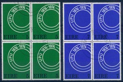 Irland. Viererblock, Stempel und Zähnung siehe Abbildung.