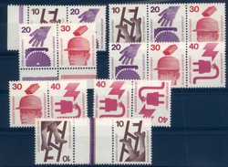 1420: German Federal Republic - Se-tenant prints