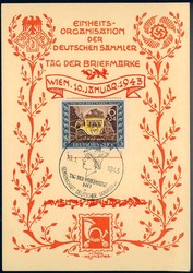 214010: Postal History, Stamp Day, Germany - 1945