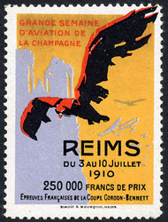 Reims - 1910. Advertisement vignette of the "Grande Semaine ...