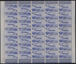 Sammlung bestehend aus 4 Bögen zu je 35 Werbevignetten der "Air ...