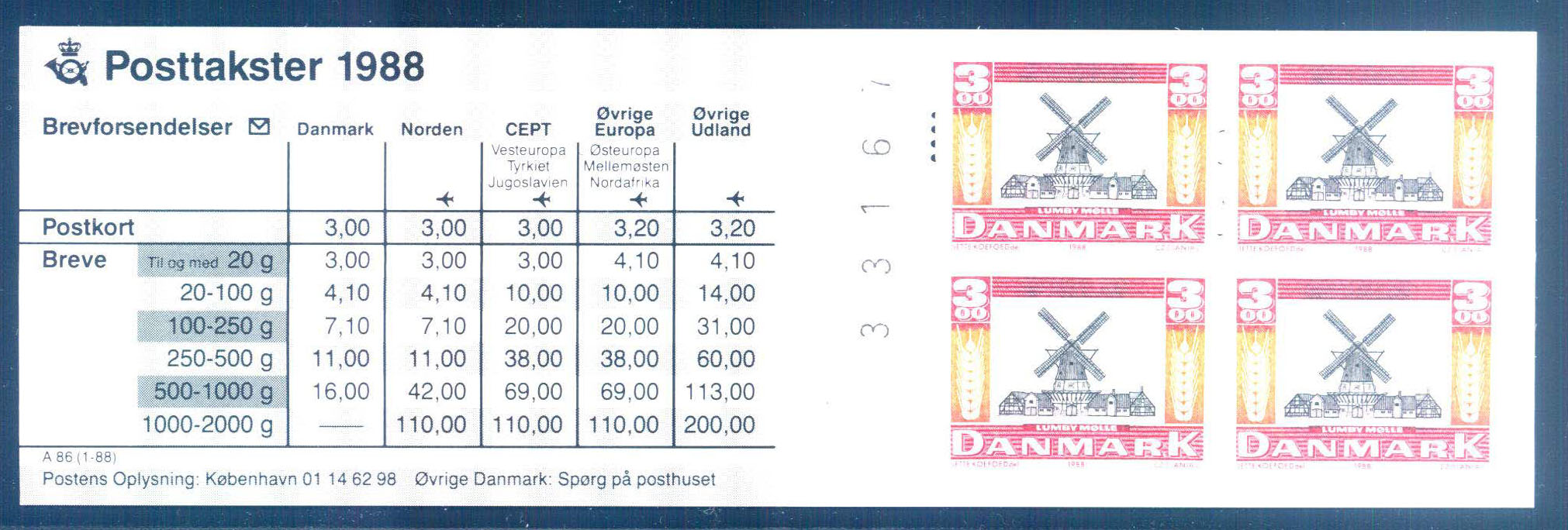 Dänemark, postfrisch, Details siehe Abbildung.