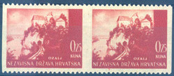 Kroatien, Paar senkrecht ungezähnt, postfrisch, Details siehe ...