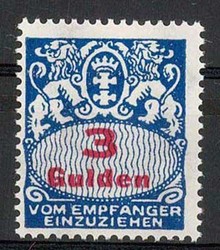 340: Danzig - Postage due stamps