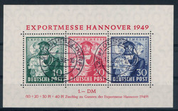 Bizone, gestempelt, Tagesstempel Düsseldorf, Details siehe Abbildung