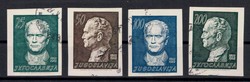 Jugoslawien, gestempelt,  Details siehe Abbildung