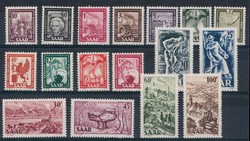 Saar, postfrisch,  Details siehe Abbildung