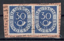 Bundesrepublik Deutschland, gestempelt, im Paar auf ...