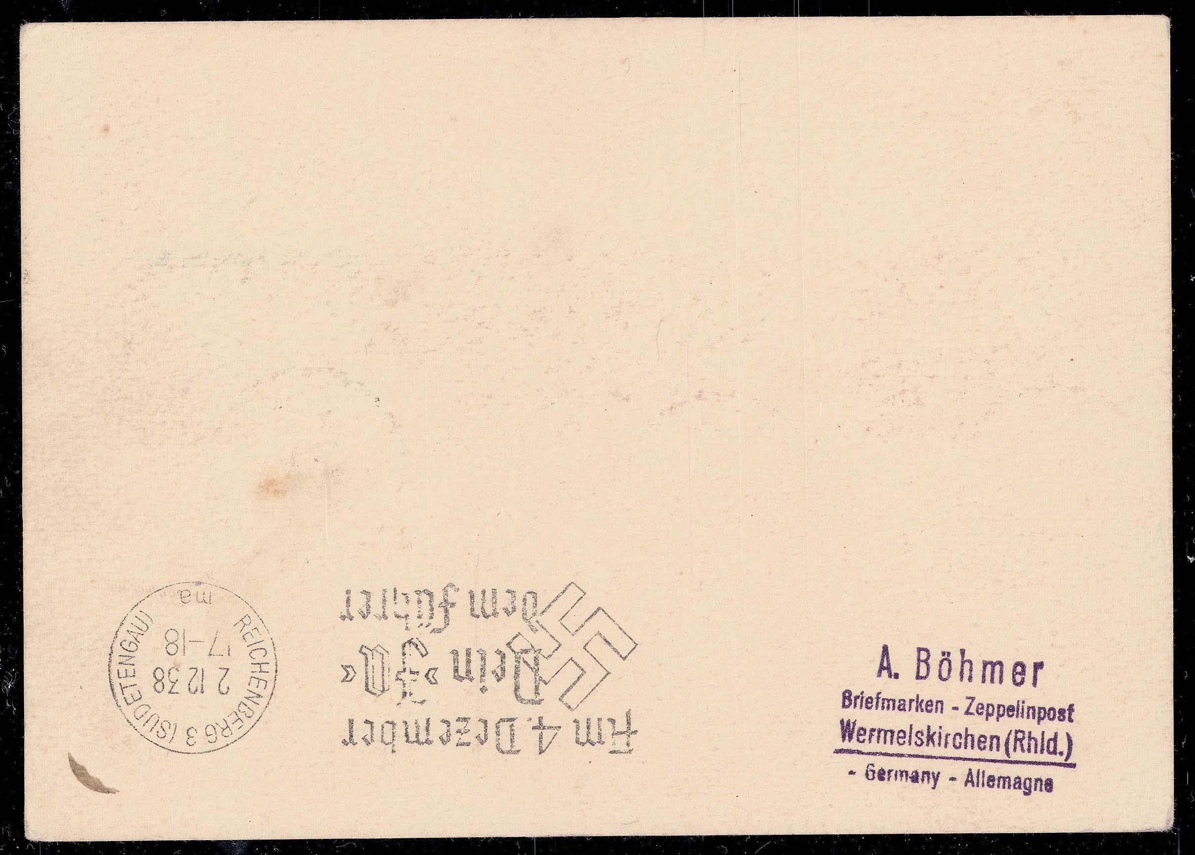 Image 1 for lot number 184 for Christ-Stamps specialized Zeppelin and Aviation Auction