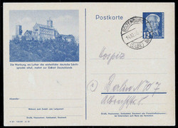 DDR, Ganzsache, gestempelt, Details siehe Abbildung.