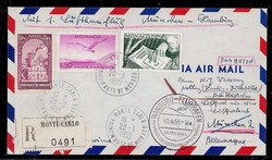 Lufthansa 1.4.1955 Erstflug von Hamburg nach München, Zuleitung aus ...