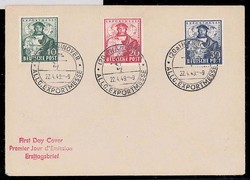 Bizone, Exportmessesatz auf  FDC.