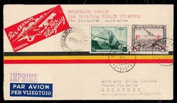 Brüssel 29.4.1938, Luftpostbrief über Berlin und von dort mit ...