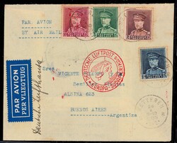 Luftschiff Graf Zeppelin, 17. Südamerikafahrt 1936. Zuleitungspost ...