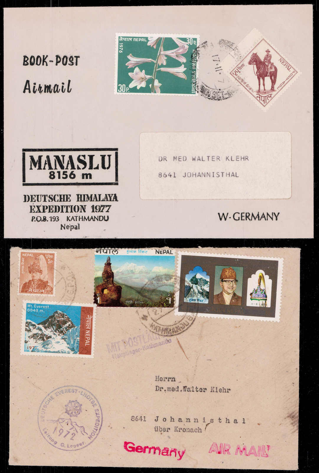 Briefe der Himalaya Expedition 1977 und der Everest-Lhotse Expedition ...