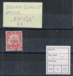 185: Deutsche Kolonien Südwestafrika - Stempel