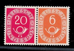 1420: German Federal Republic - Se-tenant prints