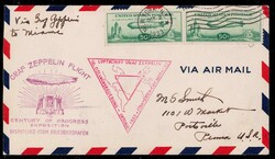 Luftschiff Graf Zeppelin, Chicagofahrt 2.10.1933, Etappe ...